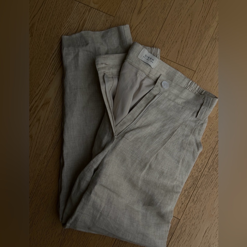 Dissh linen trousers size 2
